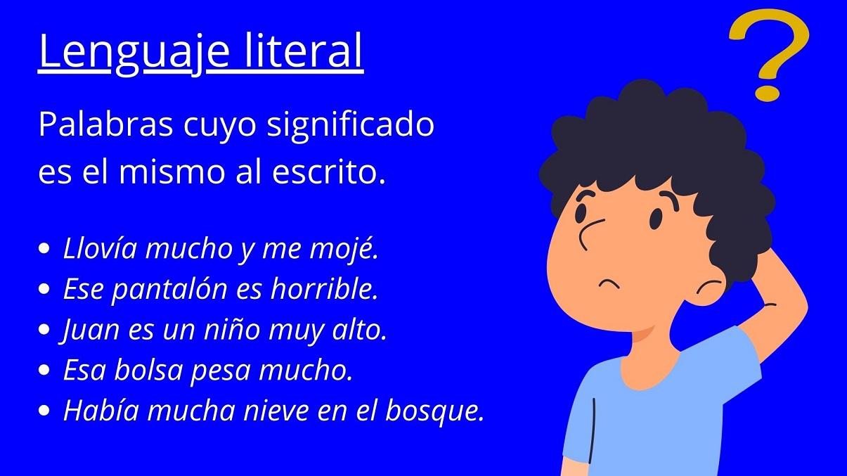 Ejemplos De Sentido Literal Y Figurado Para Niños De Primaria